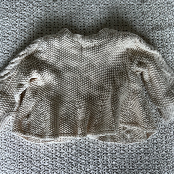 Baby gap 3-6 month cream knit cardigan - Picture 3 of 3